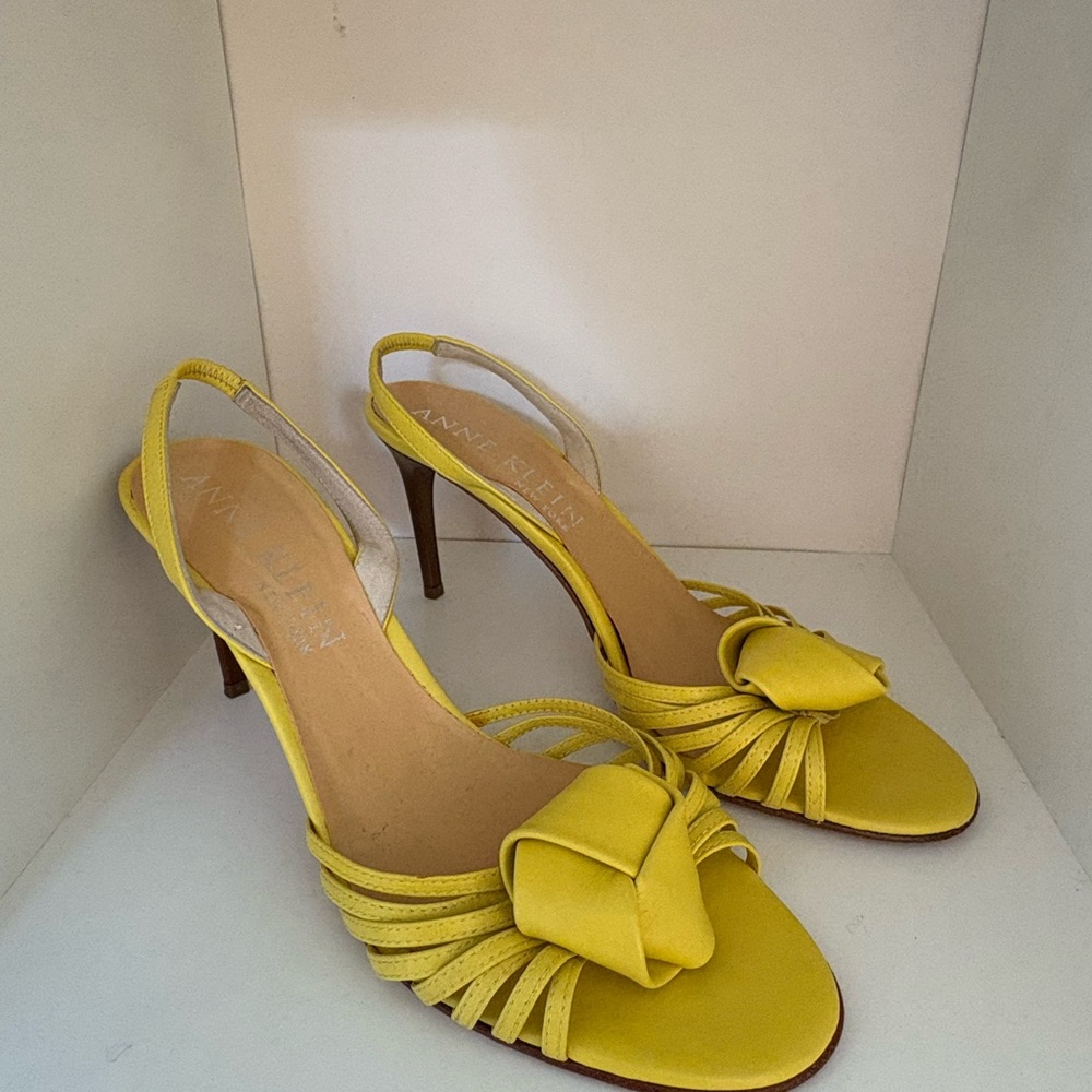 Anne Klein Yellow Strappy Heel